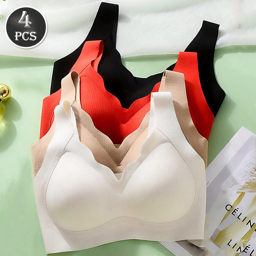 Mastectomy Bra Pocket - Комплект из 4 бесшовных женских бюстгальтеров-топов