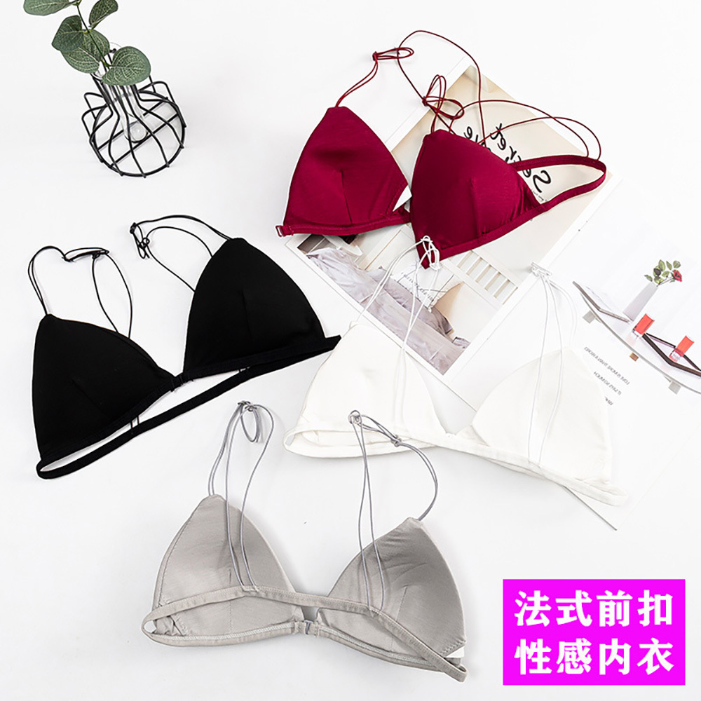 Lace Bralette Set - Женский спортивный бюстгальтер с пуш-ап треугольной