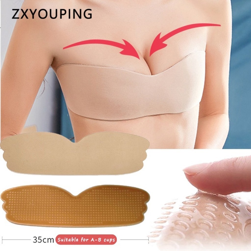 Push Up Bra Silicone - Женский бесшовный силиконовый бюстгальтер пуш-ап