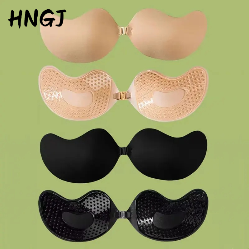 Push Up Bra Silicone - Невидимый бесшовный бюстгальтер пуш-ап без бретелек