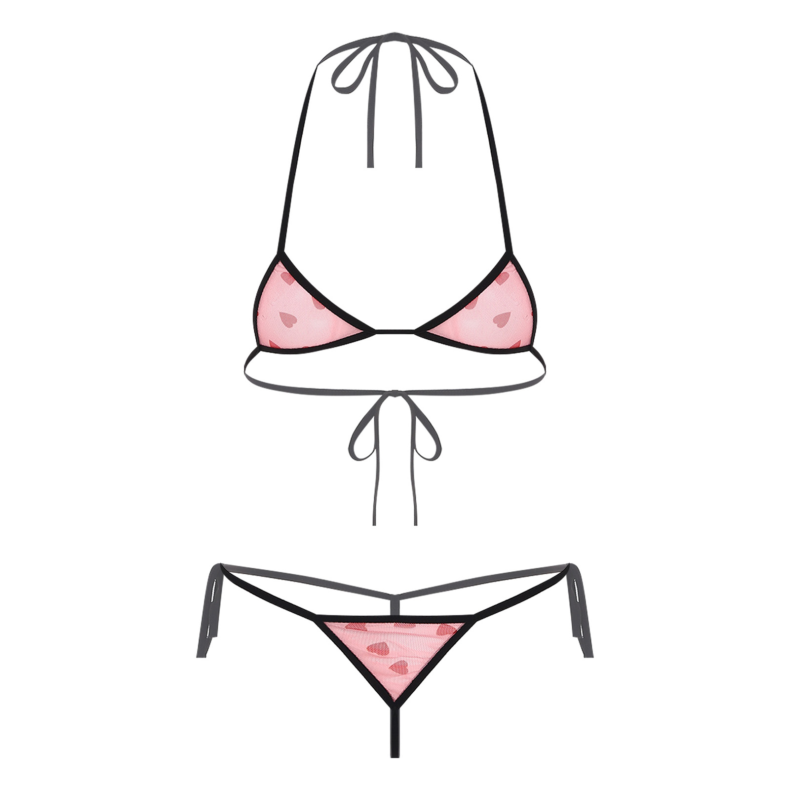 Женское микро-мини-бикини, ком – обзор и цена Lace Bralette Set