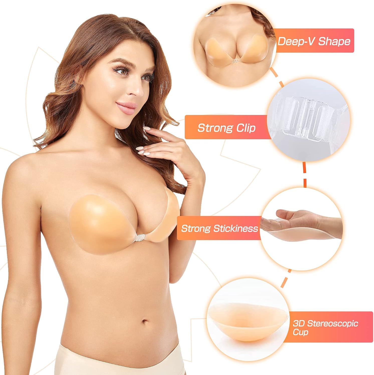 Бюстгальтер-пуш-ап без косточе – обзор и цена Push Up Bra Silicone